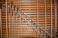 Alte Mechanik mit Abstrakten aus Holz